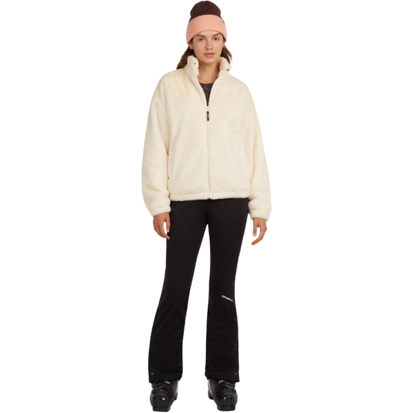2026 O'Neill Womens Must-have Full Zip Faux Fur Jacket 1500168 - Linen White